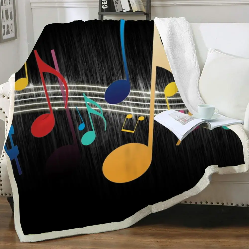 

NKNK музыкальные одеяла Brank Note 3D цветное тонкое одеяло хип-хоп одеяла для кровати шерпа одеяло животное Премиум полиэстер