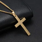 Новинка 2021, модное ожерелье с крестом для мужчин и женщин, креативный дизайн ногтей в стиле панк, черный, золотой, серебряный цвет, цепочка с кулоном, ожерелье, подарки