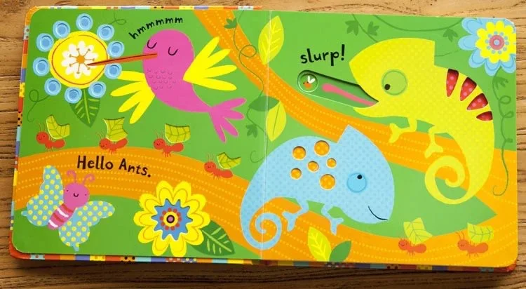 Великобритания английский 3D Usborne детский очень Первый слайд и смотреть животных