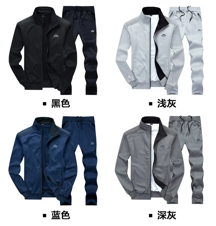 

Men Sets Fashion Autumn Spring Sporting Suit Sweatshirt +Sweatpants Mens Clothing 2 Pieces Sets Slim Tracksuit Hoodies