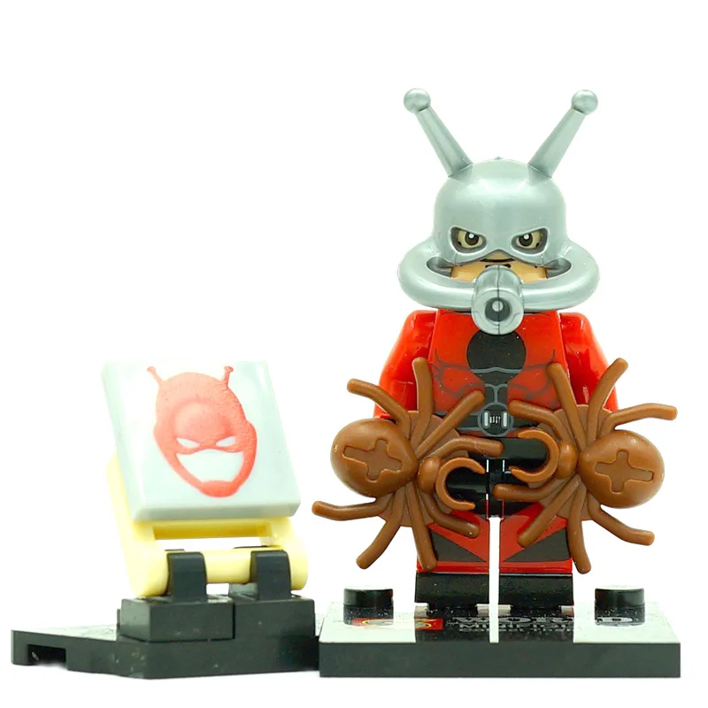 Ant-Man Marvel Человек-муравей, одна распродажа, фигурка Deathstroke Сокол, Бэтмен, строительные блоки, наборы Мстителей, модели, кирпичи, игрушки - Цвет: Ant-Man