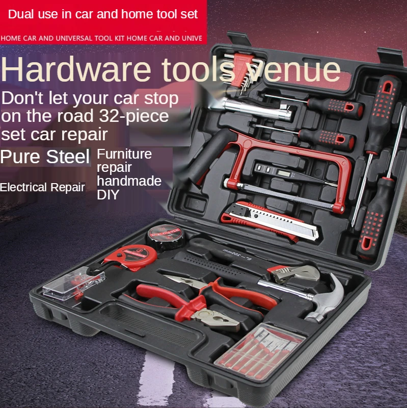 

Professional Hand Tool Sets Car Repair Tool Kit Set Woodworking Tool Box Mechanics Hammer Plumbing Kfz Werkzeug Garage Tools