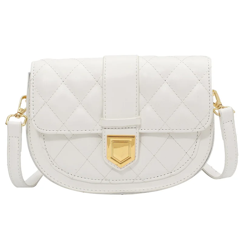 

Lingge Embroidery Thread Bag Women's Bag 2021 Summer New Trendy Texture Korean Fashion Messenger Bag Shoulder Saddle Bag