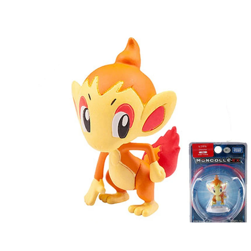 21 chimchar Takara Tomy подлинный Покемон чармандер белка Mimikyu Raichu Mudkip Oshawott Пикачу snorlax 4 см коллекция игрушка фигурка подарки - Цвет: 21 chimchar