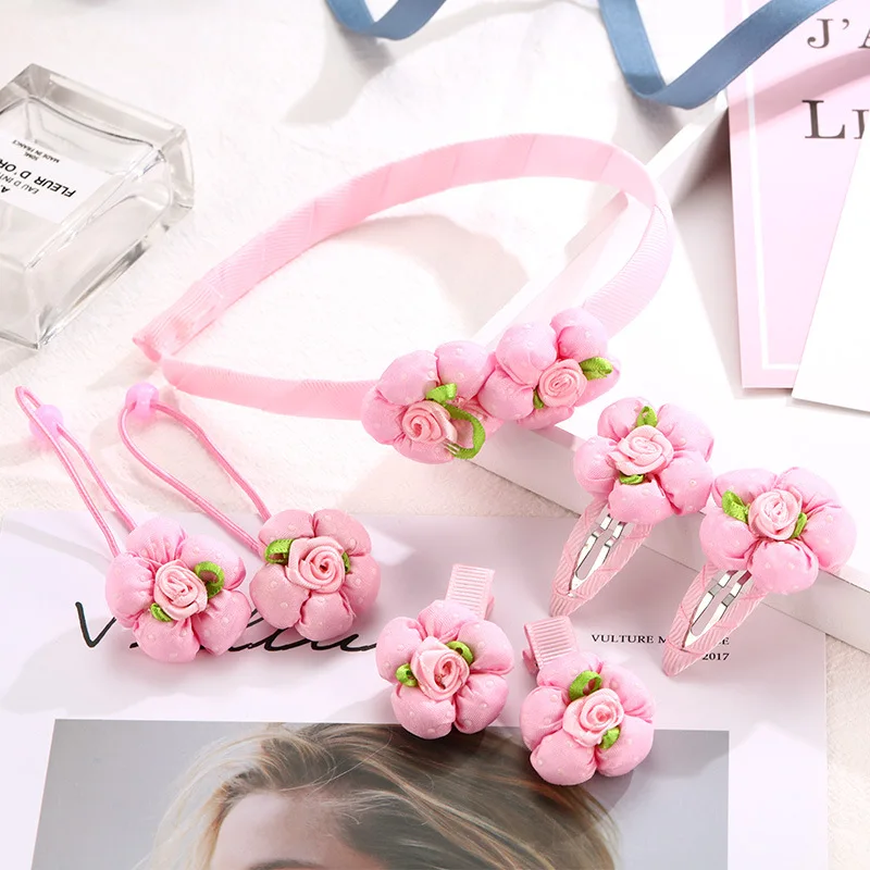 1 комплект = 7 шт. заколки для волос девочек аксессуары подарочный набор принцесса