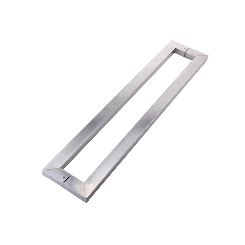 Двусторонние безрамные ручки для душа из нержавеющей стали стеклянные дверные