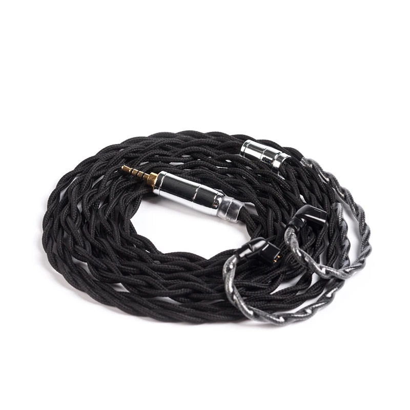2.5 QDC KBEAR 4 ядра 7N один кристалл медный кабель 2,5/3,5/4,4 мм с MMCX/2pin/QDC TFZ для KZ ZS10 ZSN Pro ZSX BLON BL-03 V90 BA5 - Цвет: 2.5 QDC