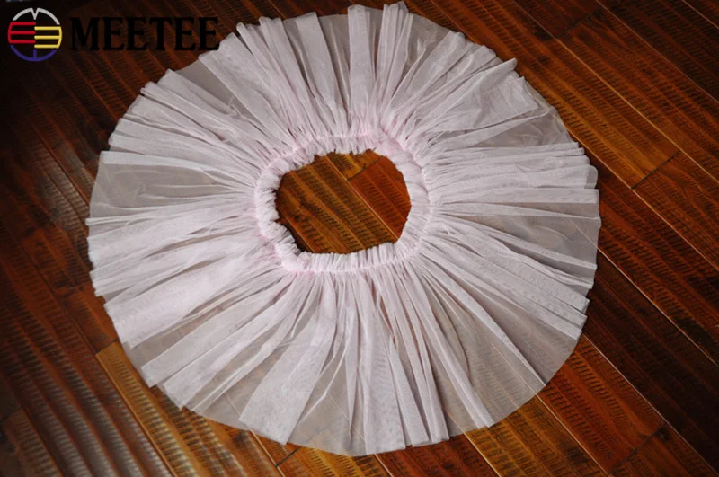 Meetee 12/20/30 см плиссированные оборки Сетка кружевная отделка Лента Ткань DIY юбка