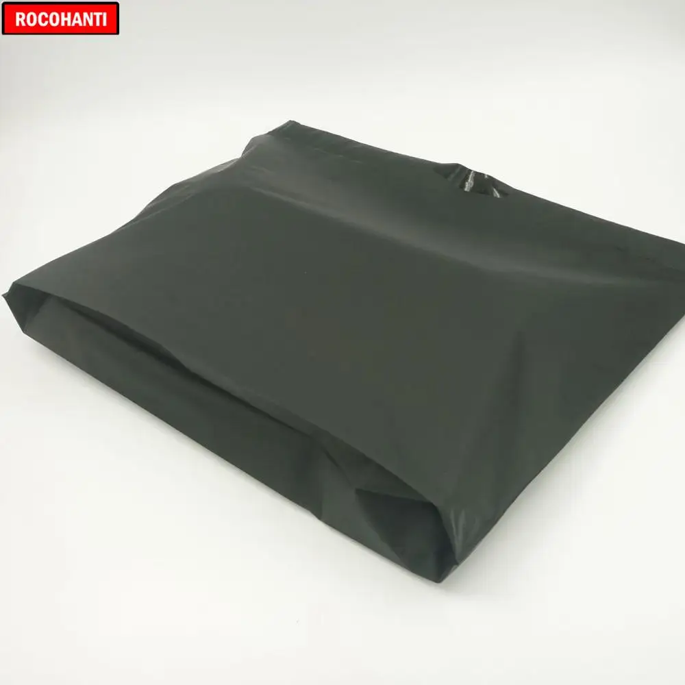 100X заказной логотип печать Eva персонализированные Tote хозяйственная сумка перерабатываемая пластиковая EVA футболка сумка черный цвет
