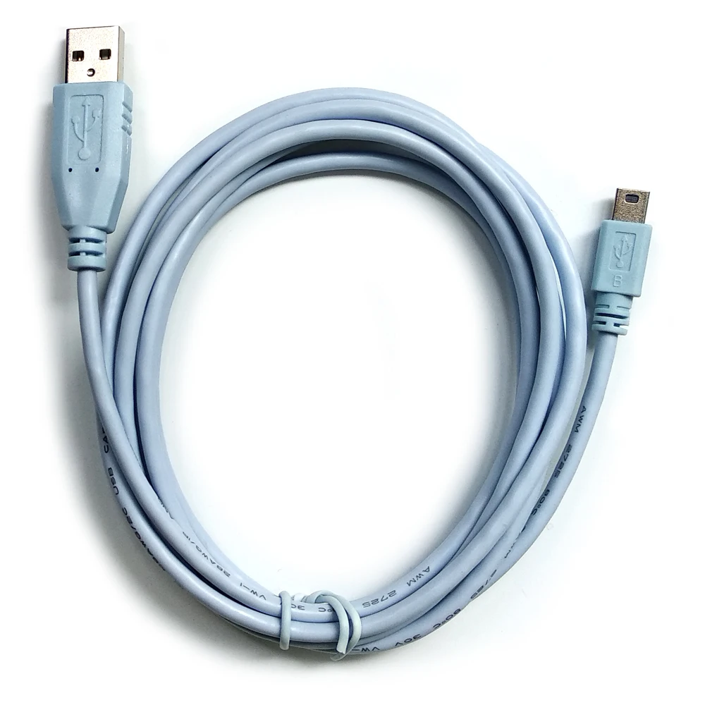 Синий mini USB 5P Тип A входящий штекер для Cisco1941 или 2921 кошки консольный кабель -