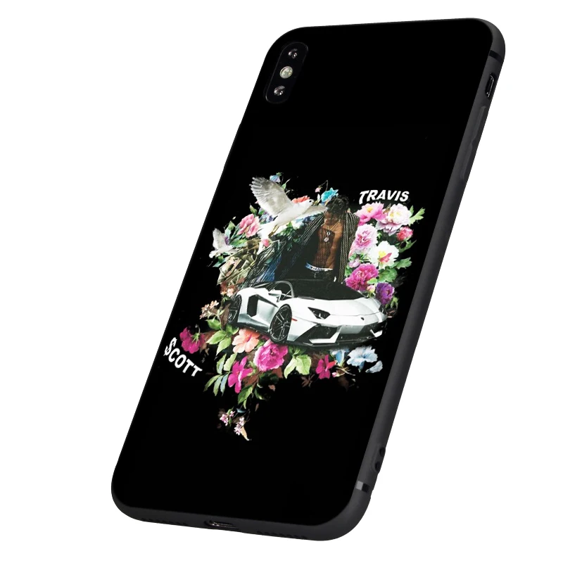 Черный чехол ТПУ для iphone 5 5s se 6 6s 7 8 plus x 10 чехол силиконовый чехол для iphone XR XS 11 pro MAX чехол Трэвиса Скотта astroworld