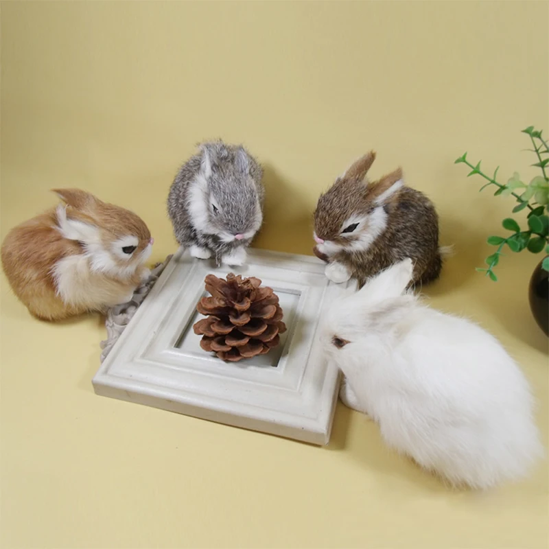 

Simulation Rabbit Room Decoration Birthday Present пасхальный декор Animal Model Of Rabbit Fake Doll Children's Toys Girl пасха