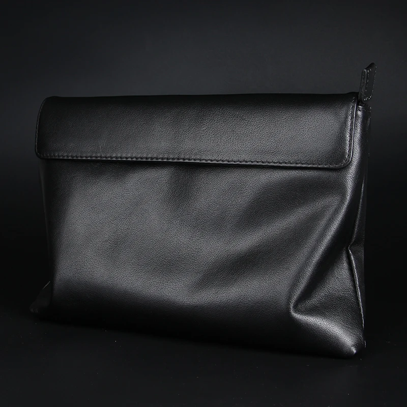 Сумка конверт мужская из воловьей кожи вместительная|Поясные сумки| |