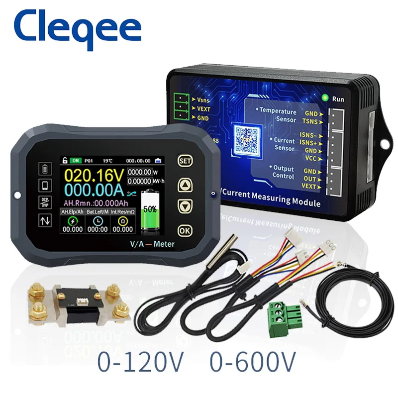 Тестер емкости аккумулятора Cleqee KG160F 120 В а кулометр индикатор батареи ЖК-дисплей