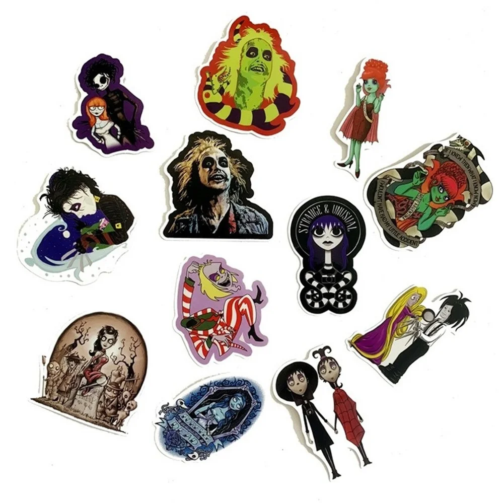 

10/30/50PCS Cartoon Horror Movie Character Series Graffiti Anime Scooter Waterproof Guitar Sticker Decorative Toy Wholesale
