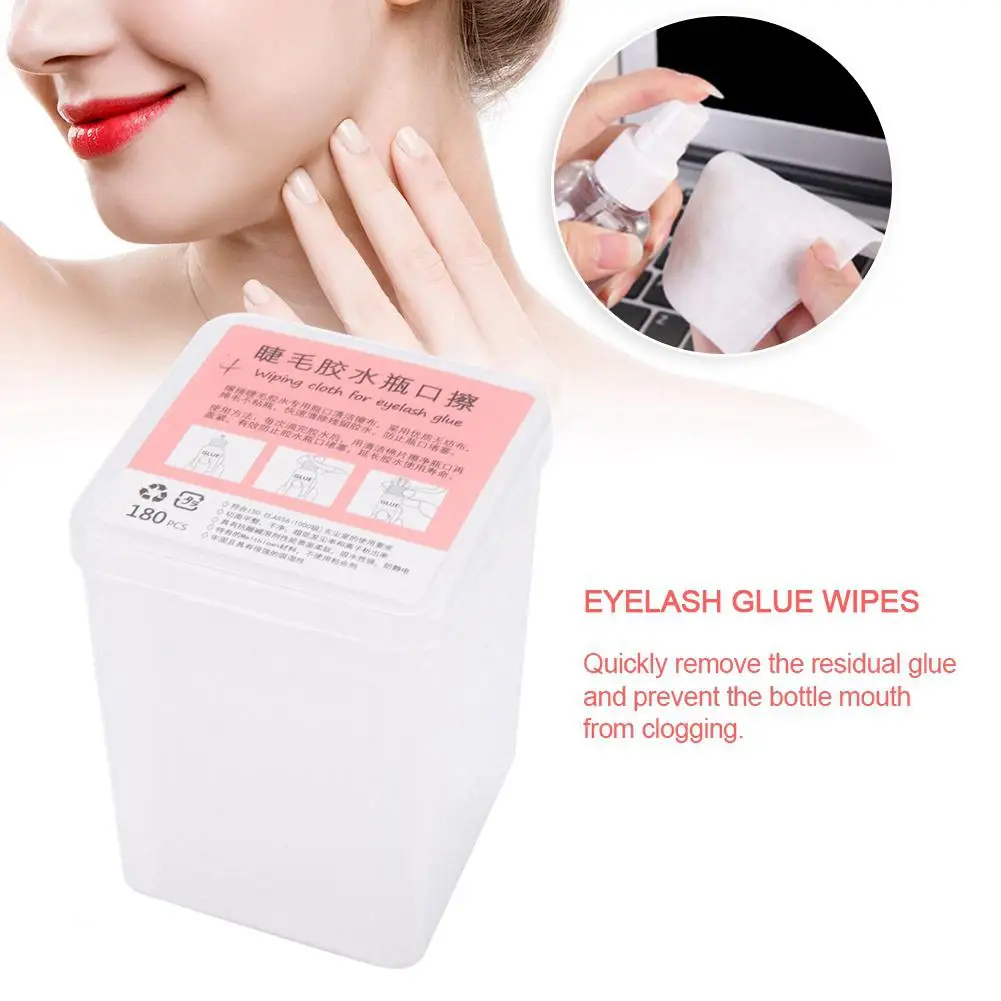 180 шт. клей для наращивания ресниц бутылка предотвращения засорения рта салфетки