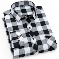 2021 fall new business casual mens plaid shirt brand high quality male office red black checkered long sleeve shirts %e2%80%8bclothes