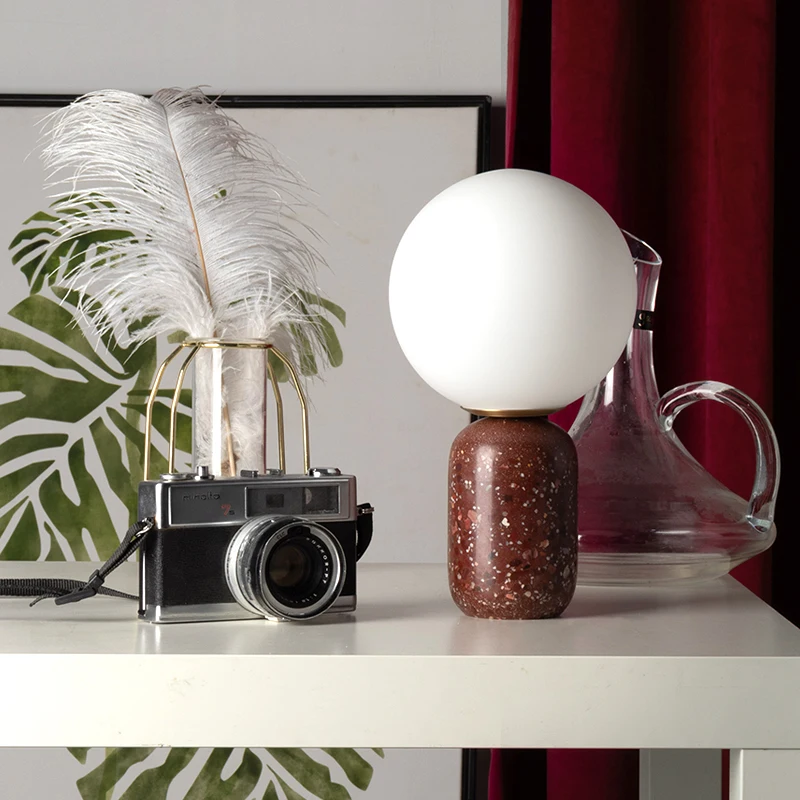 L&aacute;mpara de mesita de noche para dormitorio, decoraci&oacute;n creativa n&oacute;rdica, personalizada, luz nocturna, tendencias de decoraci&oacute;n del hogar-3
