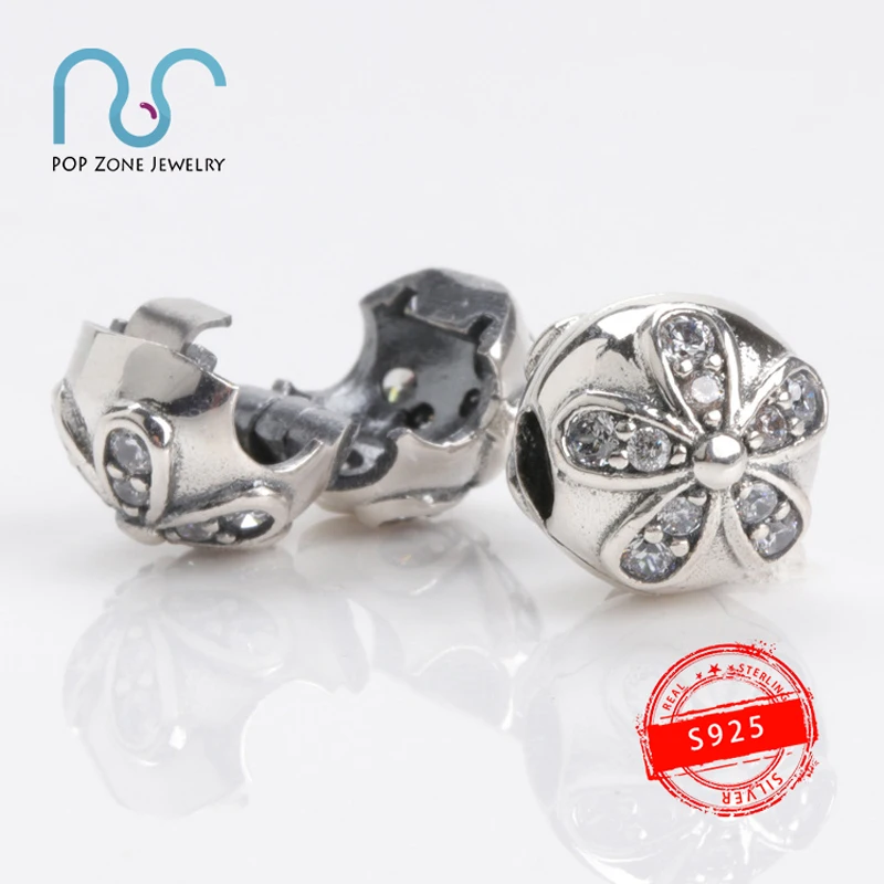 

Fit Original Brand Pandora Charm Bracelet Clamps S925 Sterling Silver Dazzling Daisy Beads DIY Luxury Fashion Women Jewelry Gift