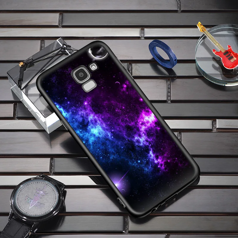Чехол для телефона с фантазийной Вселенной звездами Eclipse Moom Samsung Galaxy J2 J3 J4 Core J5 J6 J7