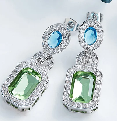 

YVV90 925 pure silver love lady Earrings lovers Earrings