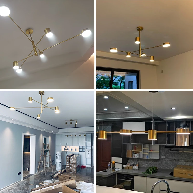 Современная Минималистичная Люстра для гостиной скандинавские светодиодные