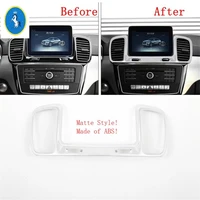 yimaautotrims auto accessory middle air conditioning ac outlet vent cover trim fit for mercedes benz gle w166 2016 2017 2018