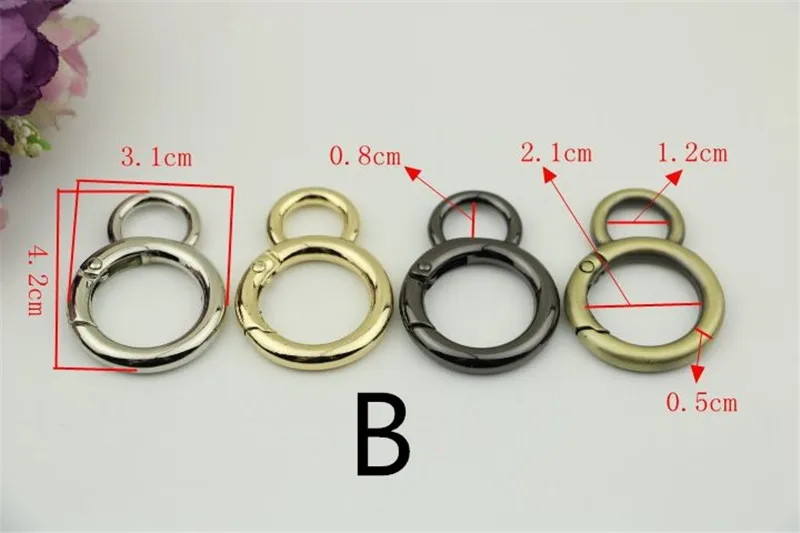 8 шт. металлические Пружинные круглые зажимы для ключей | Дом и сад
