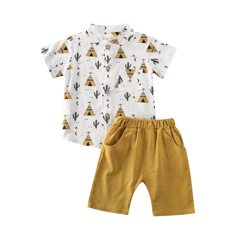 Джентльменский Топ для маленьких мальчиков короткие брюки официальная одежда |