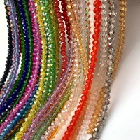 pick size 23468mm czech loose rondelle crystal beads for jewelry making diy needlework ab color spacer faceted glass beads