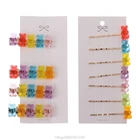 Заколки для волос с изображением панды и медведя, заколки для волос для девочек, B85F