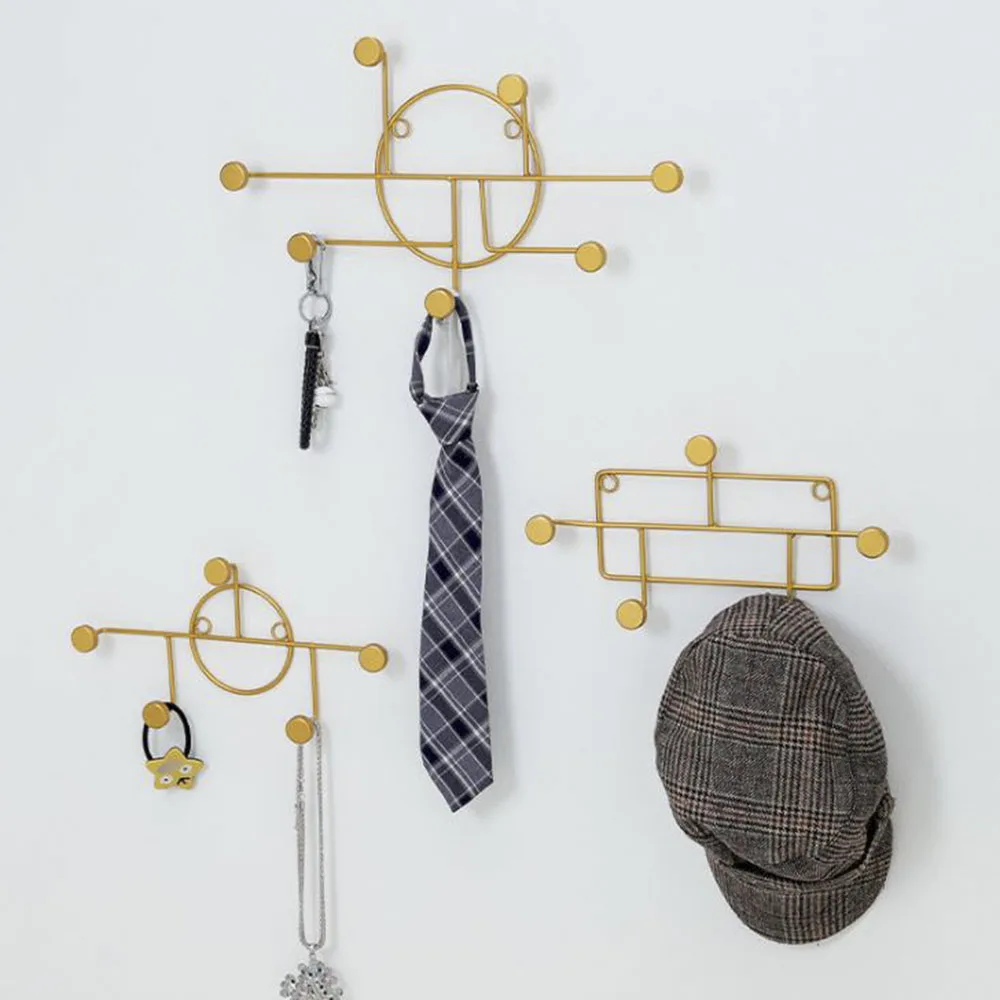 

Modern Wall Hook Simple Wrought Iron Hooks Key Hanging Hat Holder Home Wall Decoration