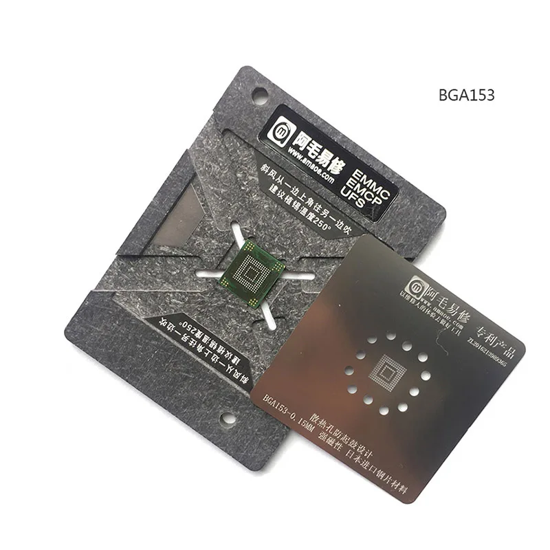 EMMC EMCP UFS реболлинговая платформа BGA153 BGA162 BGA169BGA254 трафаретная Заводская Оловянная