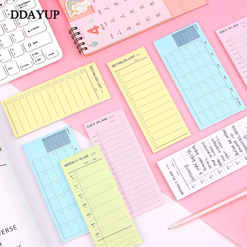 1 шт. блокнот для заметок ежедневный еженедельник список проверок портативная