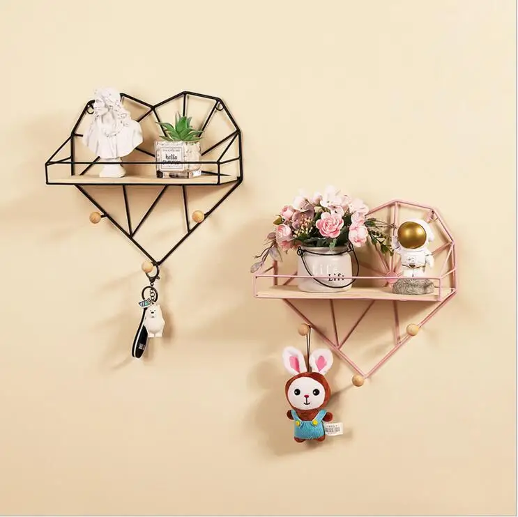 

Металлический настенный держатель для ключей в форме сердца