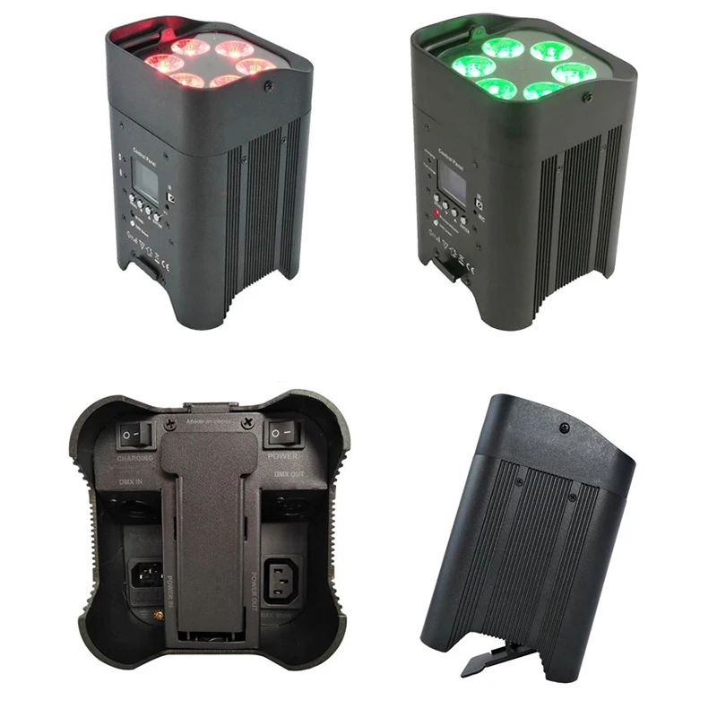 6x12 Вт 6 in1RGBWAUV беспроводной сценический эффект DMX Светодиодный светильник с