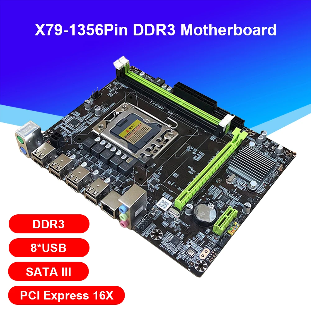 Новинка набор двухканальных материнских плат X79-1356 DDR3 с поддержкой ECC E5-2430 CPU 2 шт. x