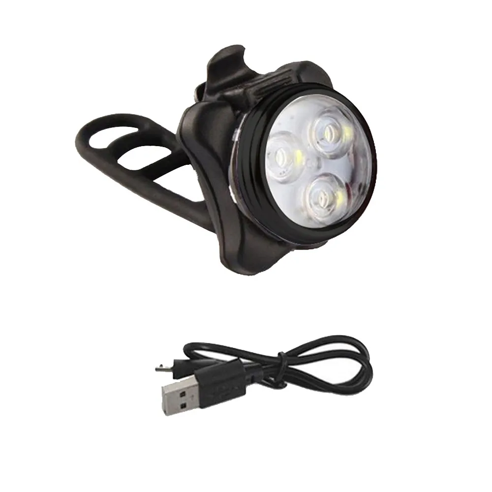 Bicycle Lights Cycling Bike Head Front Rear Tail 3 x bright LED light USB Rechargeable 4 mode Portable compact Dropshipping | Спорт и