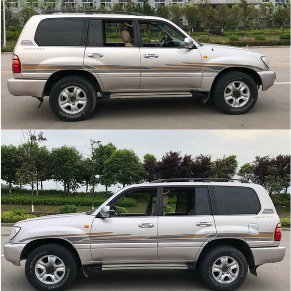 Автомобильная Наклейка для Toyota Land Cruiser LC100 1998-2007 Двусторонняя наклейка на дверь и