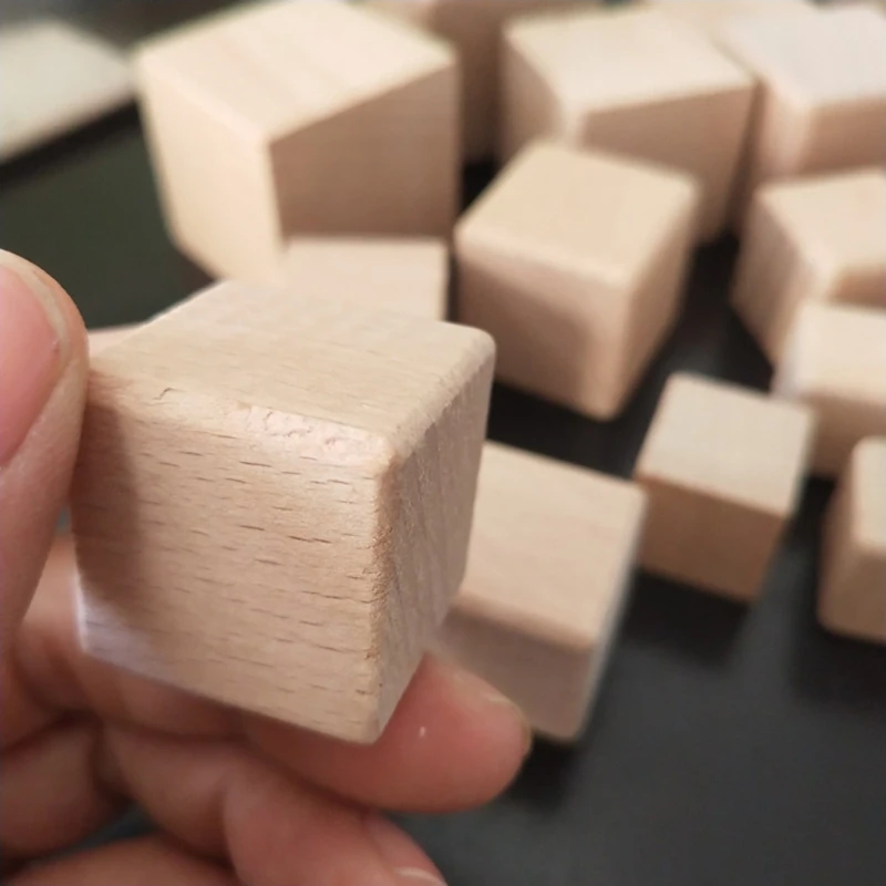 

Spatial Reasoning Building Blocks Hardwood Plain Wood Block for Boys & Girls Basic Educational 54DF