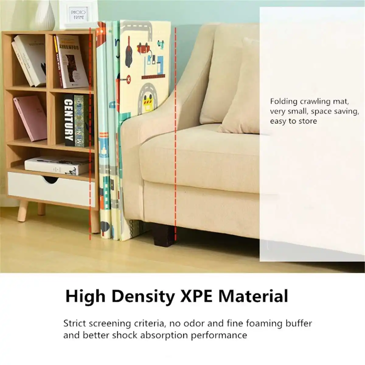 

200*180cm Foldable Cartoon Baby Infant Play Mat Xpe Puzzle Children's Mat Baby Climbing Pad Kids Rug Baby Games Mats