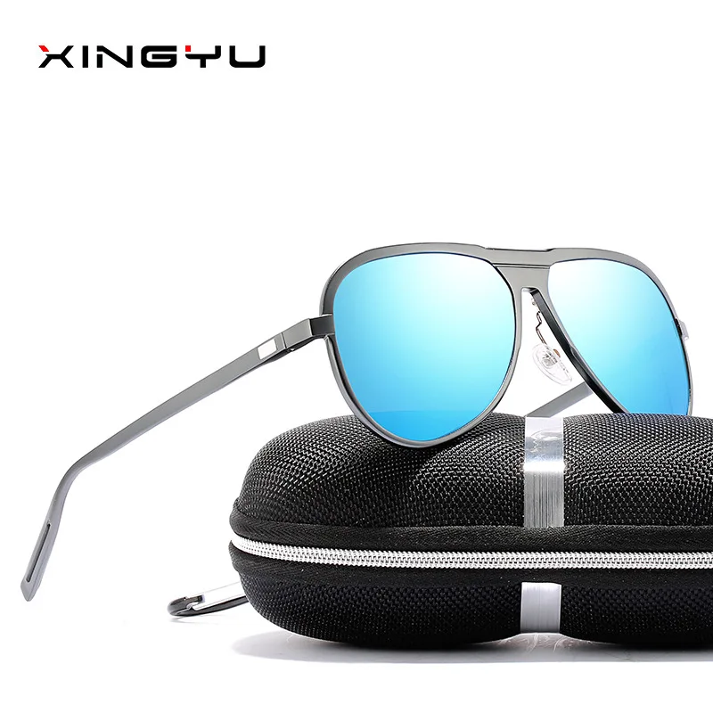 Красочные мужские солнцезащитные очки для вождения с защитой от