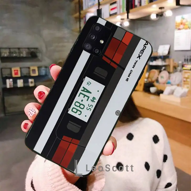 

Initial D AE86 Phone Case For Samsung A40 A50 A51 A71 A20E A20S S8 S9 S10 S20 Plus note 20 ultra 4G 5G