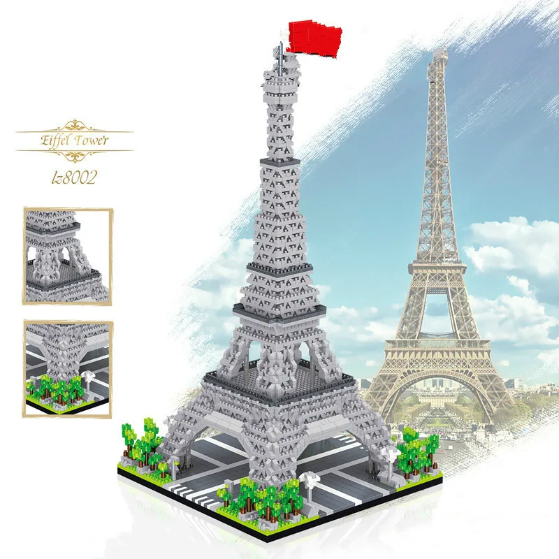 Высокотехнологичные строительные блоки всемирно известной Эйфелевой башни