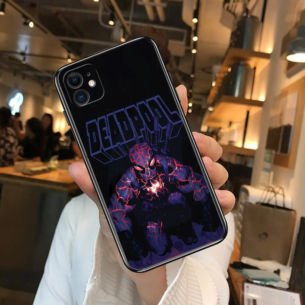 Чехлы для телефонов с героями Marvel Дэдпул iphone 11 Pro Max Чехол 12 8 PLUS 7 6S XR X XS mini Женские