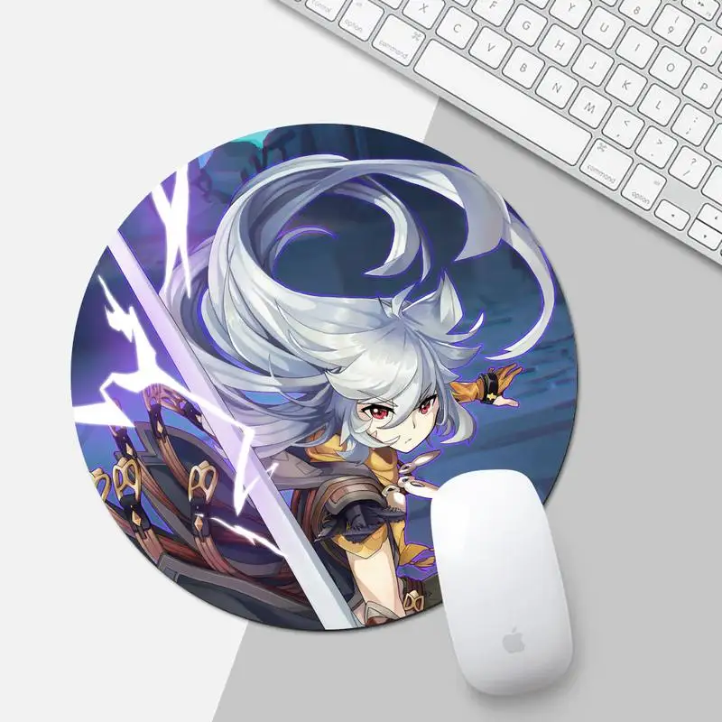 

Genshin Impact Comfort Mouse Mat Gaming Desk Table Protect Game Office Work Round Mouse Mat pad XL Non-slip Laptop Cushion