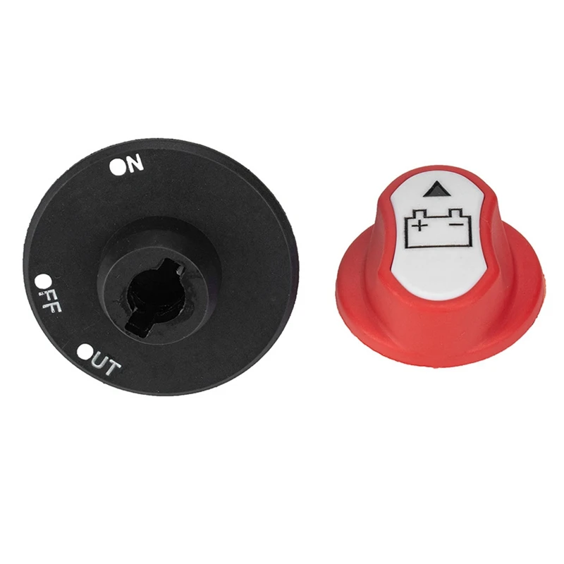 

32V Car Battery Isolator Switches MAX 50V DC 50A Cont. 75A INT. Car Mini Battery Selector Switch (NO-Off-Out / 50A)