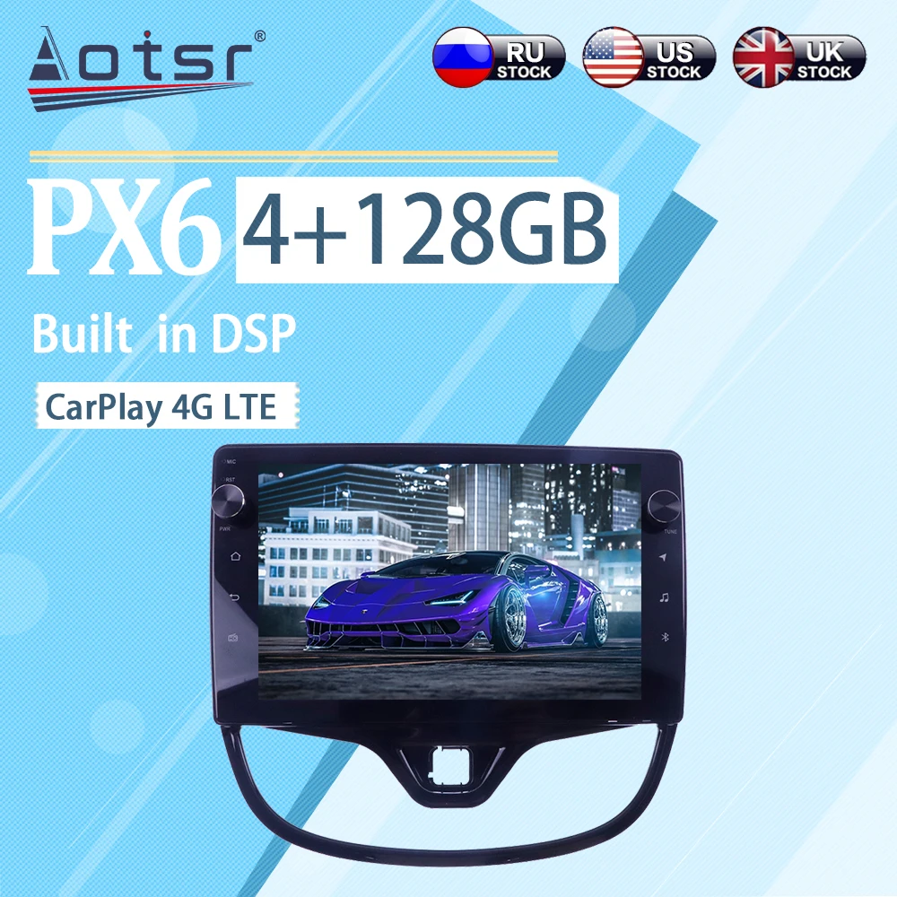 

4+128GB For Opel karl 2015 - 2020 Android 10 BT WIFI Carplay Car Multimedia Radio Player GPS Navigation Stereo Player