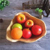 caliber 25 29cm innovative root carving home storage fruit plate wooden bowl fruit plate nut chips dish natural wood