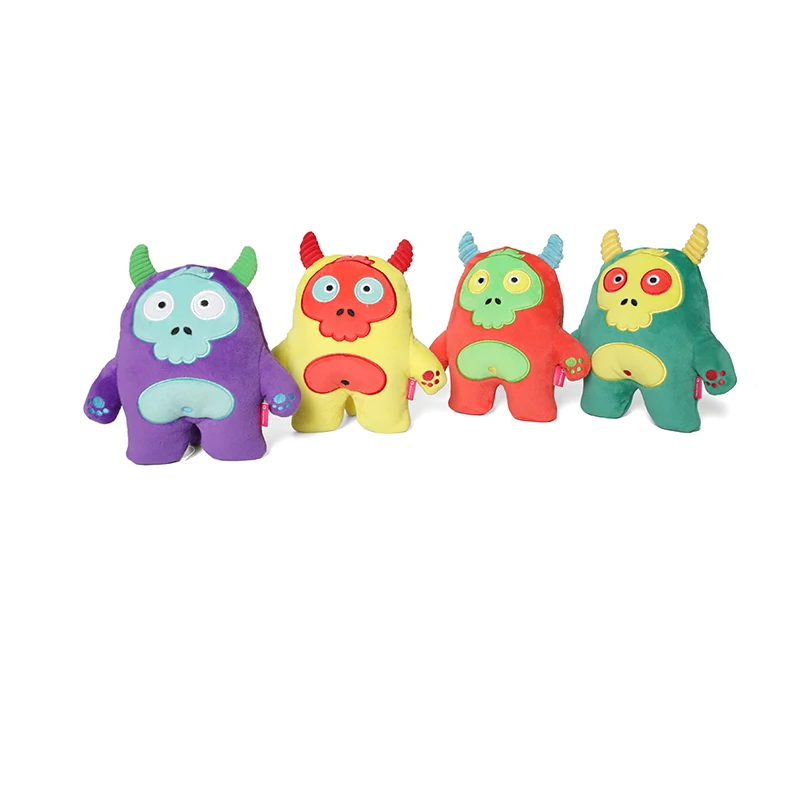 Игрушка для собаки плюшевая игрушка милая утка-скелет игрушка-фиджет 4 цвета 19x11x23